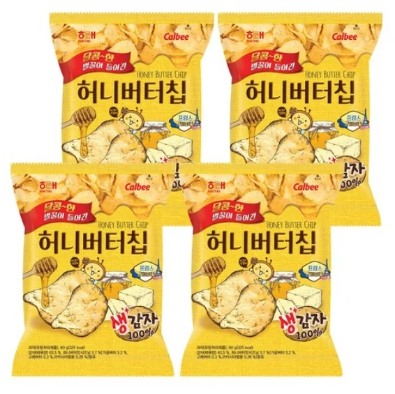 Haitai Honey Butter Chip 60g 4packs