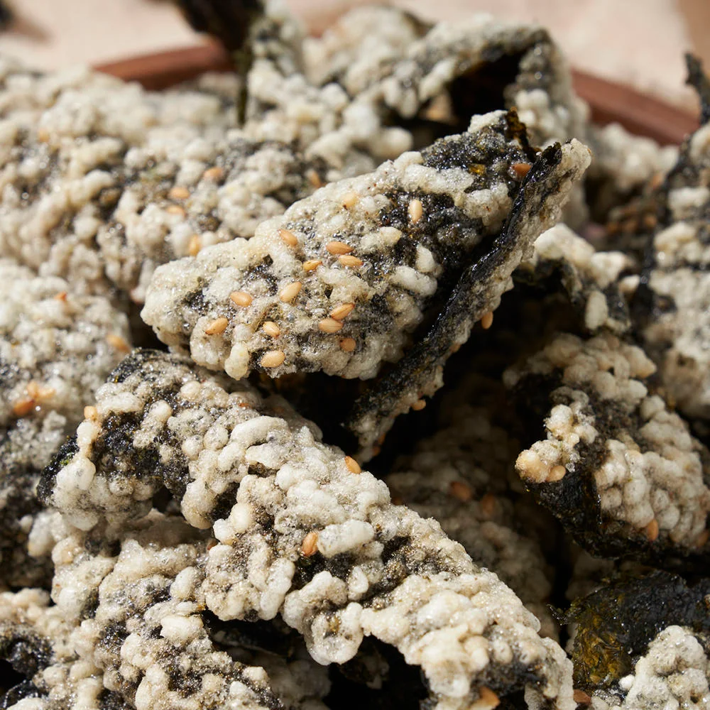 Handmade Fied Glutinous Rice Seaweed Crisps Bugak 50g 3packs