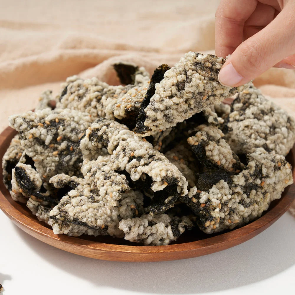 Handmade Fied Glutinous Rice Seaweed Crisps Bugak 50g 3packs