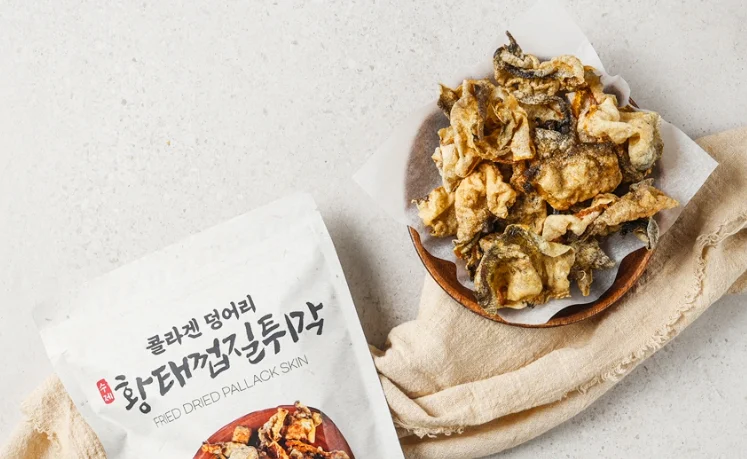 Handmade Fried Fish Skin Crisps Bugak 80g 1pack