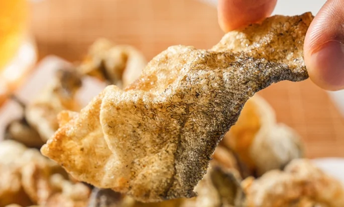 Handmade Fried Fish Skin Crisps Bugak 80g 1pack