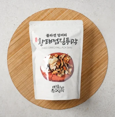 Handmade Fried Fish Skin Crisps Bugak 80g 1pack