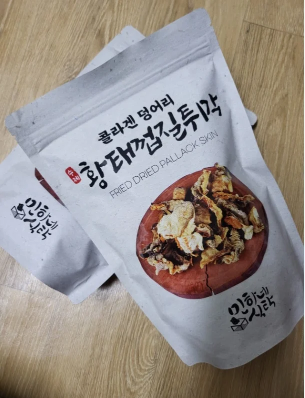 Handmade Fried Fish Skin Crisps Bugak 80g 1pack