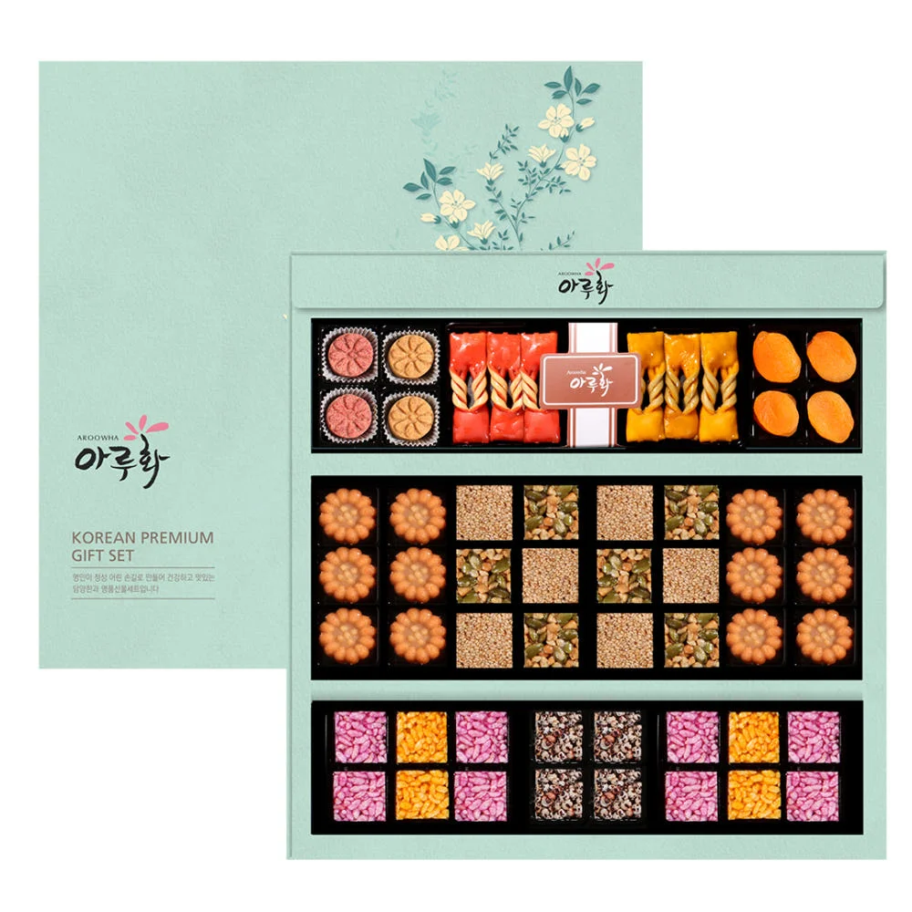 Damyang Hangwa Aruhwa Yehyang 3-Tier Traditional Korean Gift Set 852g 1box