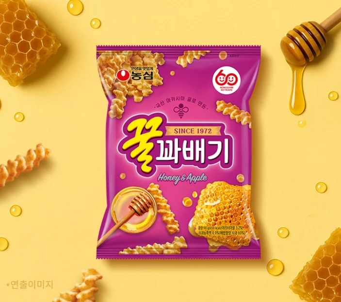 Nongshim Honey Twisted Snack 90g 5packs