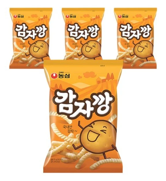 Nongshim Gamjakkang Potato Snack 75g 4packs