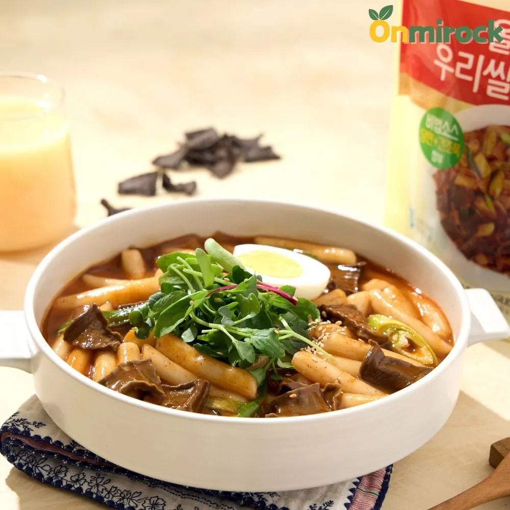 Water Chestnut Korean rice Tteokbokki 430g 3packs