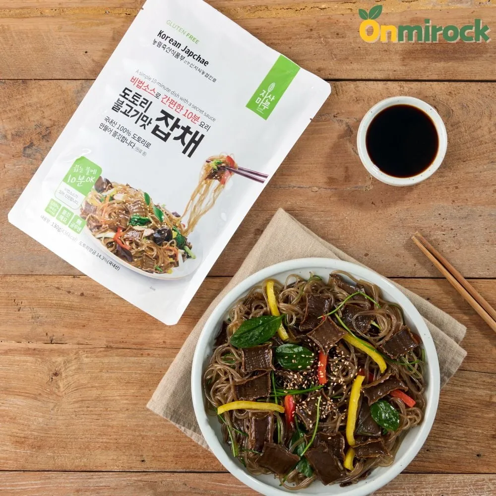 Korean Acon jelly Bulgogi-Flavored Japchae
