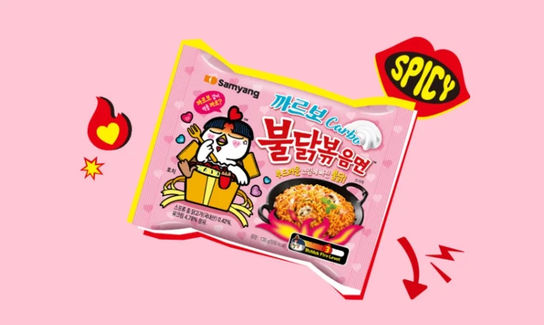 Samyang Cream Carbo Buldak Bokkeum Myeon Ramen 130g 4packs