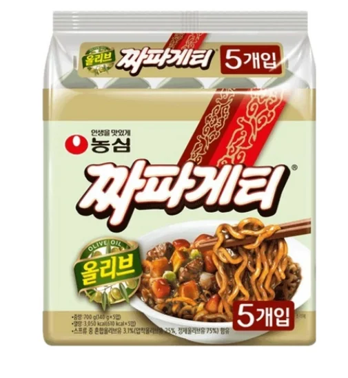 Nongshim Chapagetti Chajang noodles ramen 140g 5packs