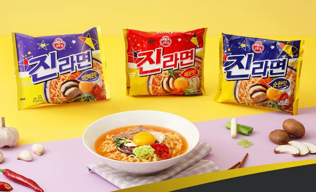 OTTOGI Jin Ramen Mild Flavor 120g 5packs