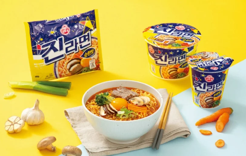 OTTOGI Jin Ramen Mild Flavor 120g 5packs