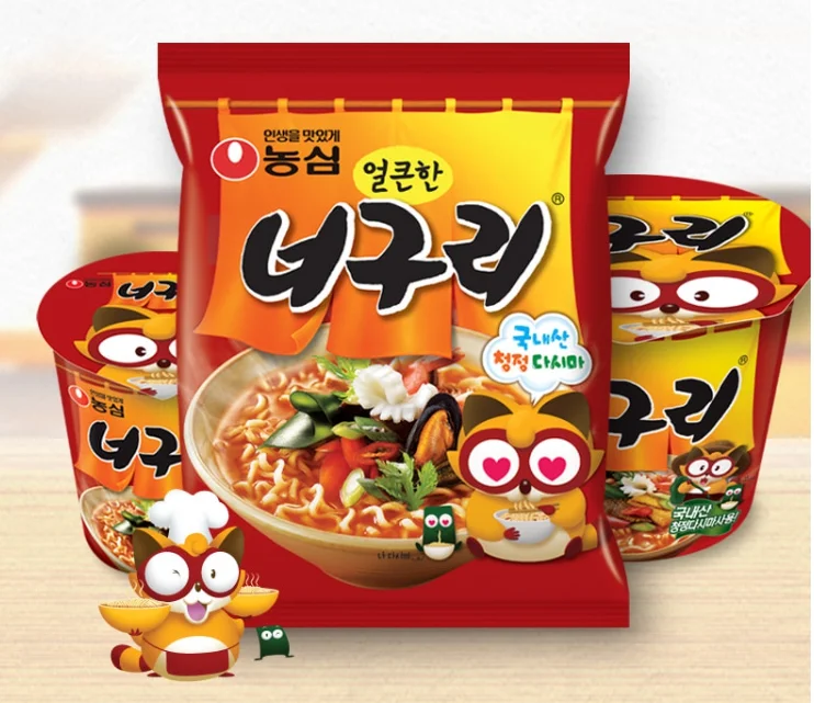 Nongshim Neoguri Spicy Seafood Flavor Udon Style 120g 5packs
