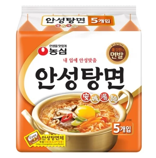 Nongshim Ansungtangmyun Noodle Soup ramen 125g 5packs