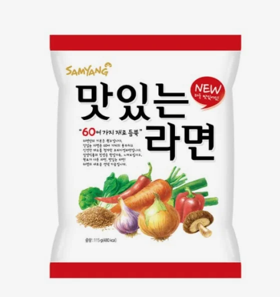 Samyang Vegetasty Noodle Soup ramen 115g 5packs