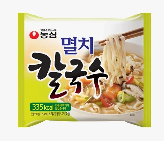 Nongshim Anchovy KalGuksu Noodle Soup ramen 98g 5packs