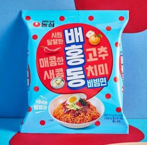 Nongshim Baehongdong Bibimmyun cold ramen 137g 4packs