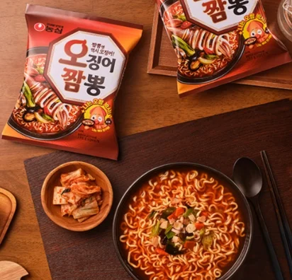 Nongshim Squid Champong Ramyun ramen 124g 5packs