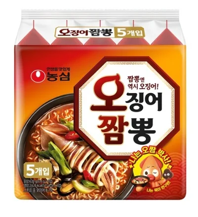 Nongshim Squid Champong Ramyun ramen 124g 5packs
