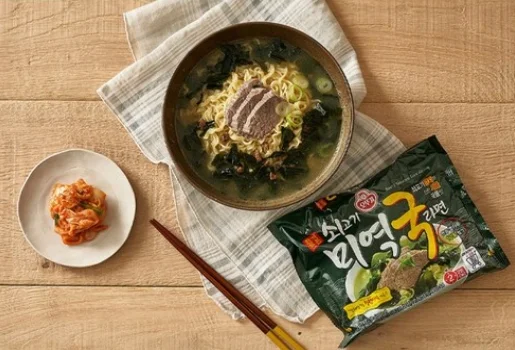 Ottogi Beef & Seaweed Soup Ramen 115g 4packs