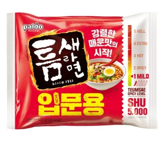 Paldo Teumsae Ranyun Ramen for Beginners 120g 5packs