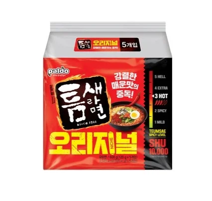 Paldo Teumsae Ramyun ramen original 120g 5packs